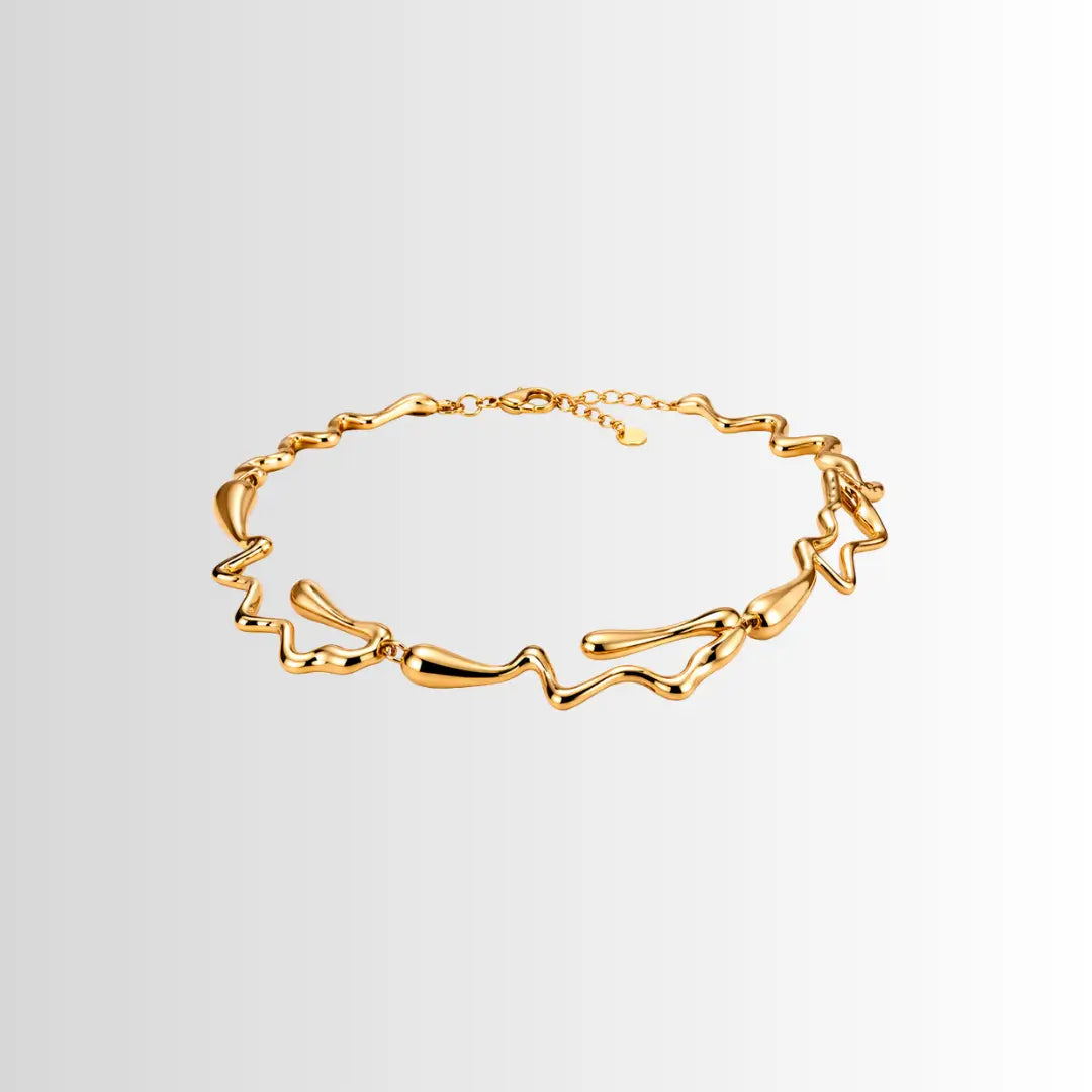 Gold Sculpt Necklace