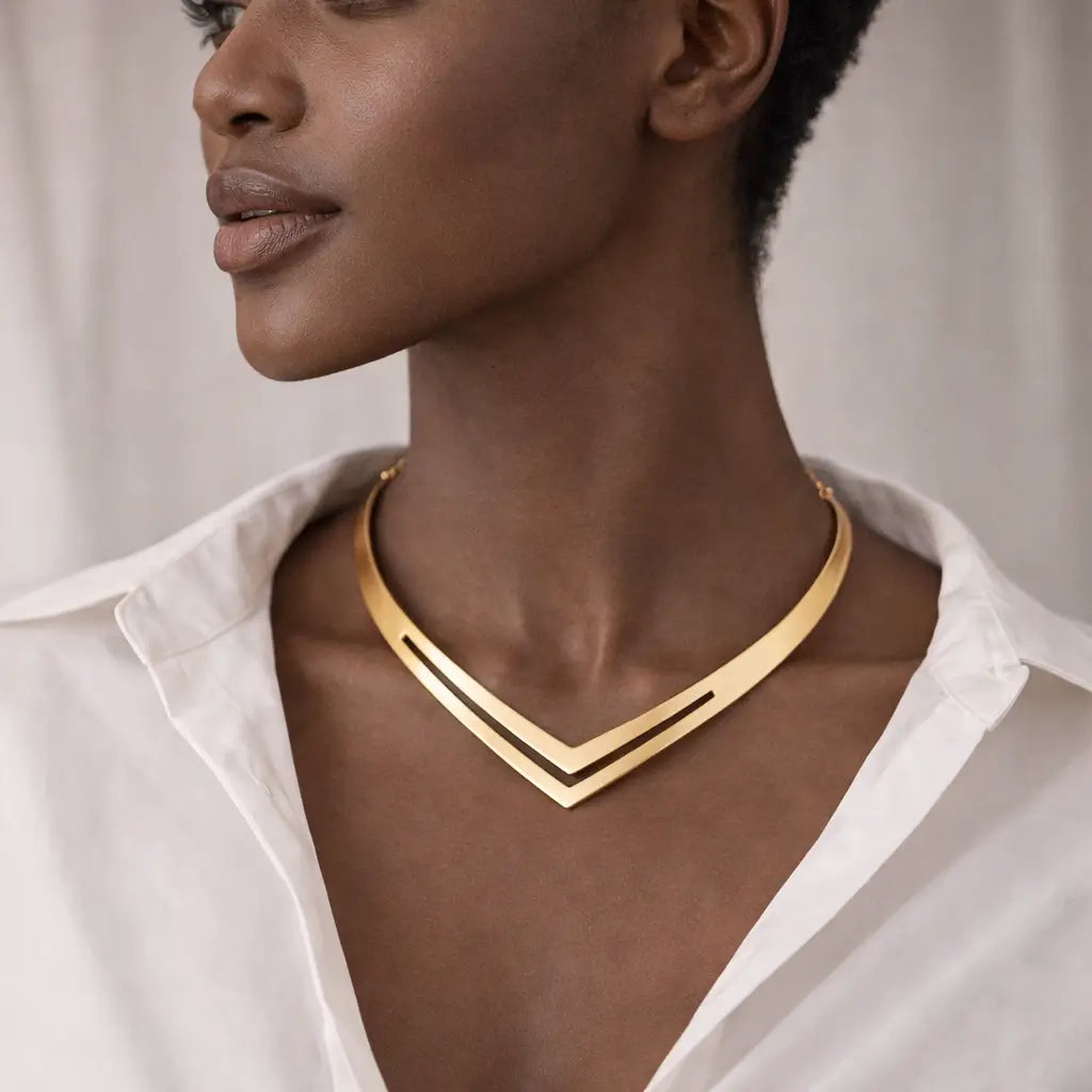 Double V Necklace