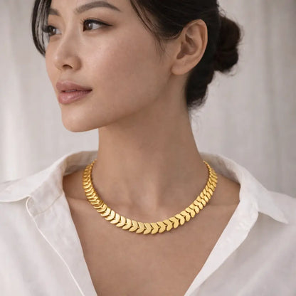 Golden Petals Necklace