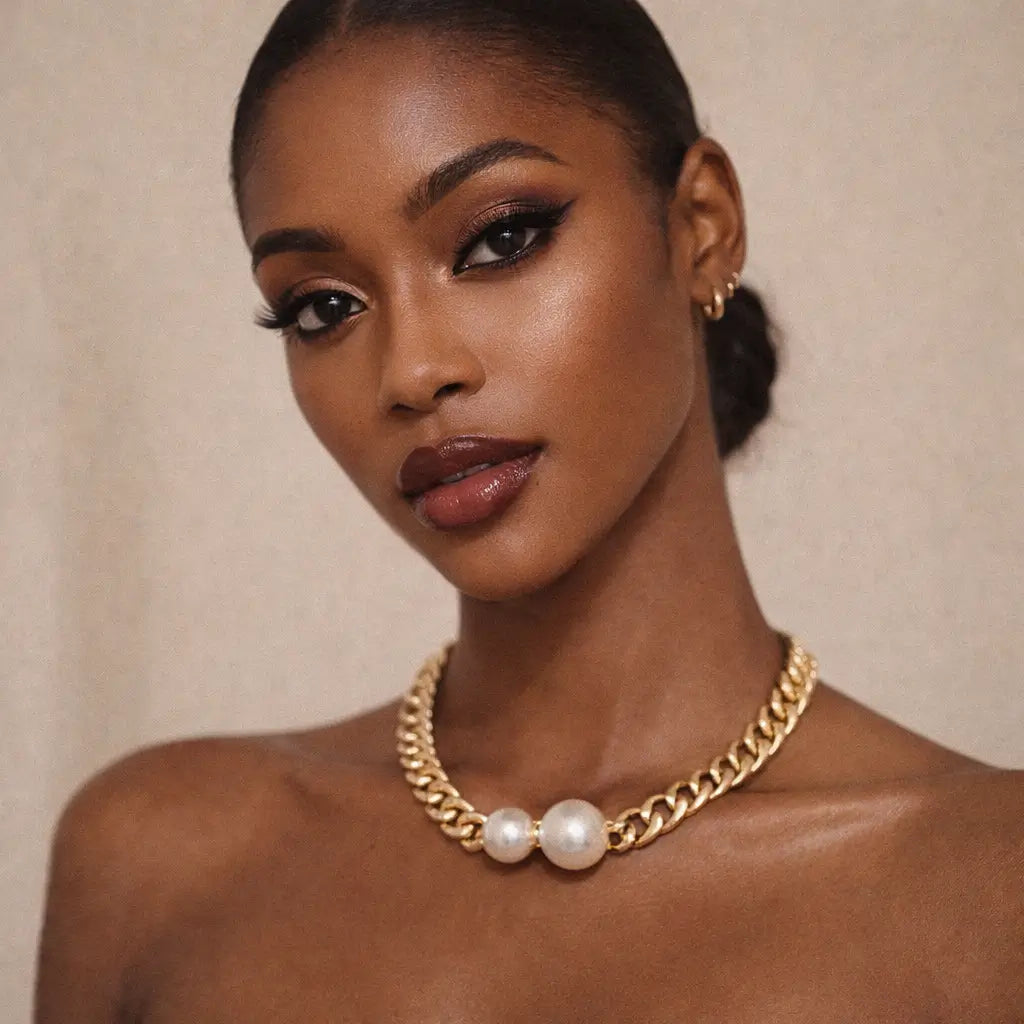 Pearl Cuban Choker