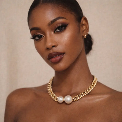 Pearl Cuban Choker