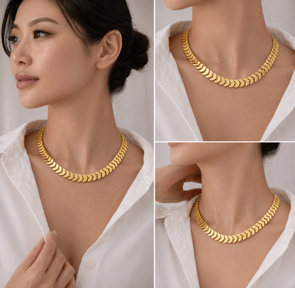 Golden Petals Necklace