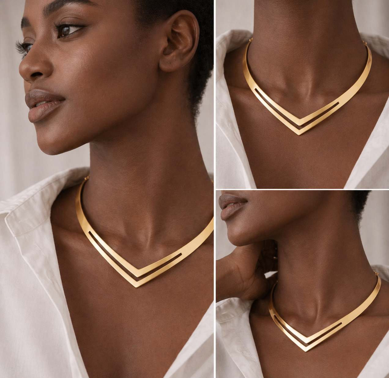 Double V Necklace