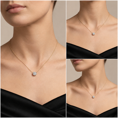 Zircon Pendant Necklace
