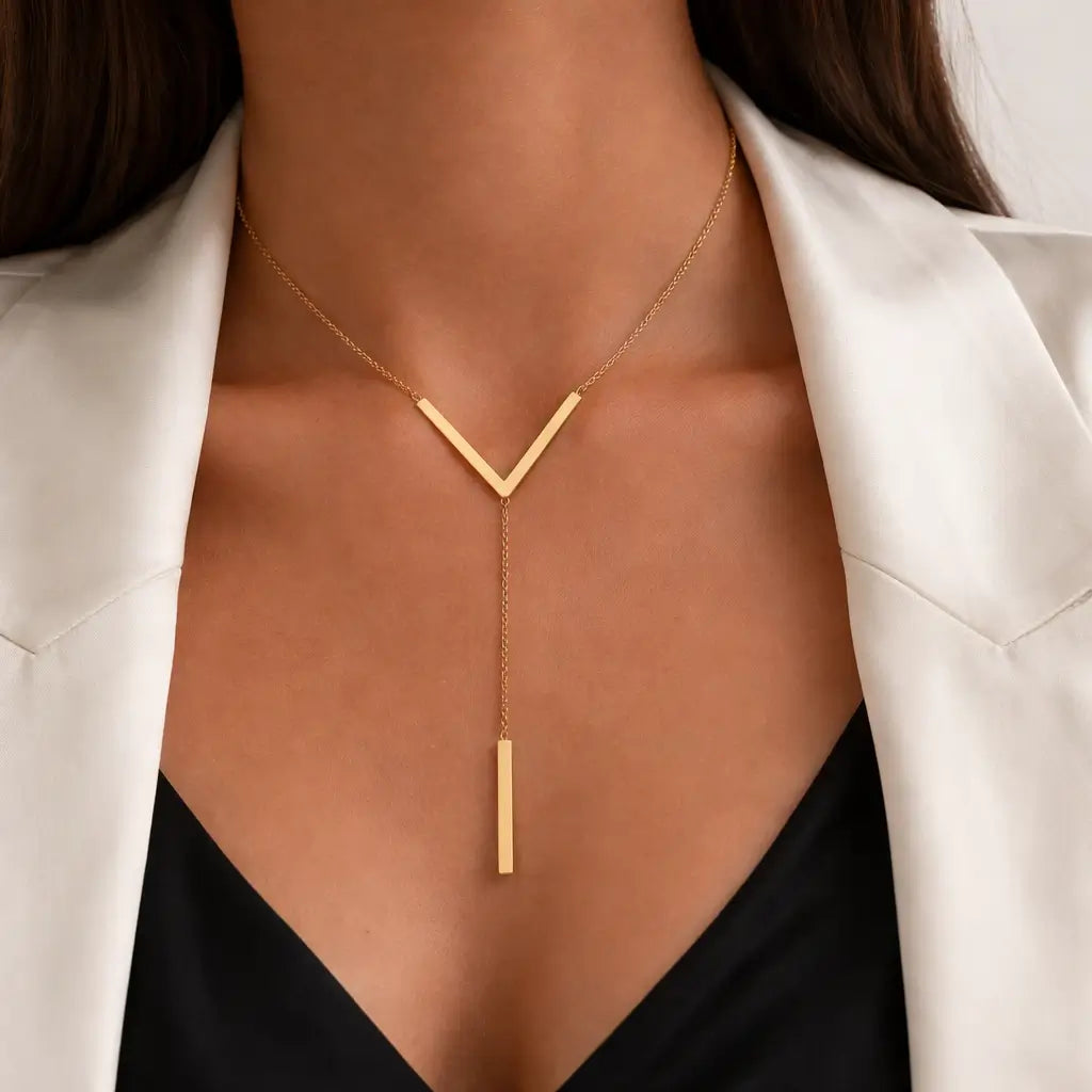 Golden V Necklace