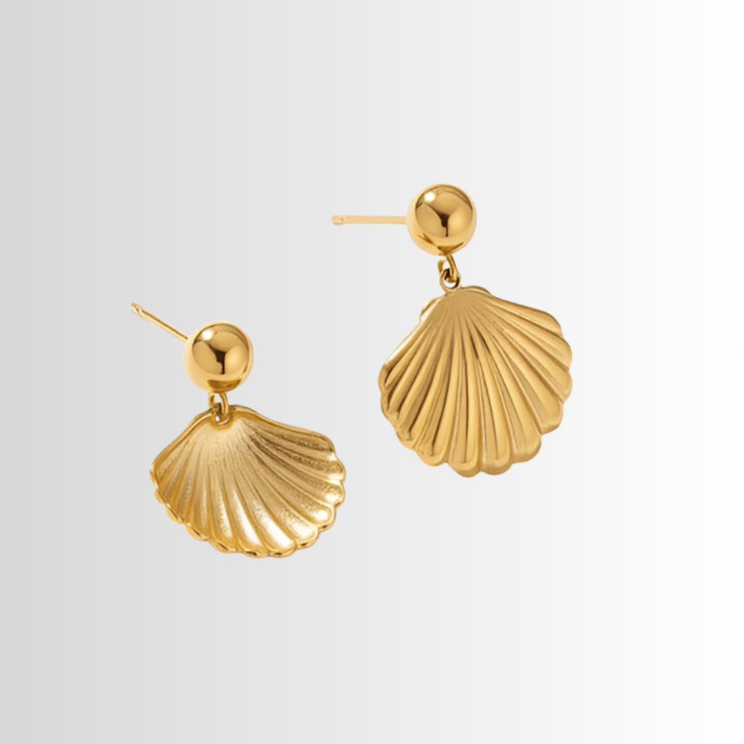 Gold Shell Earrings