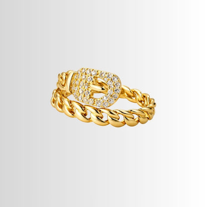 Belt Zircon Ring
