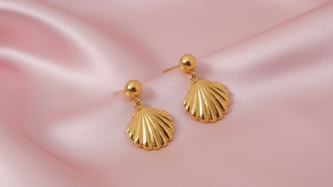 Gold Shell Earrings