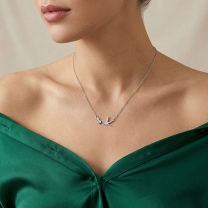 Silver Swallow Pendant Necklace