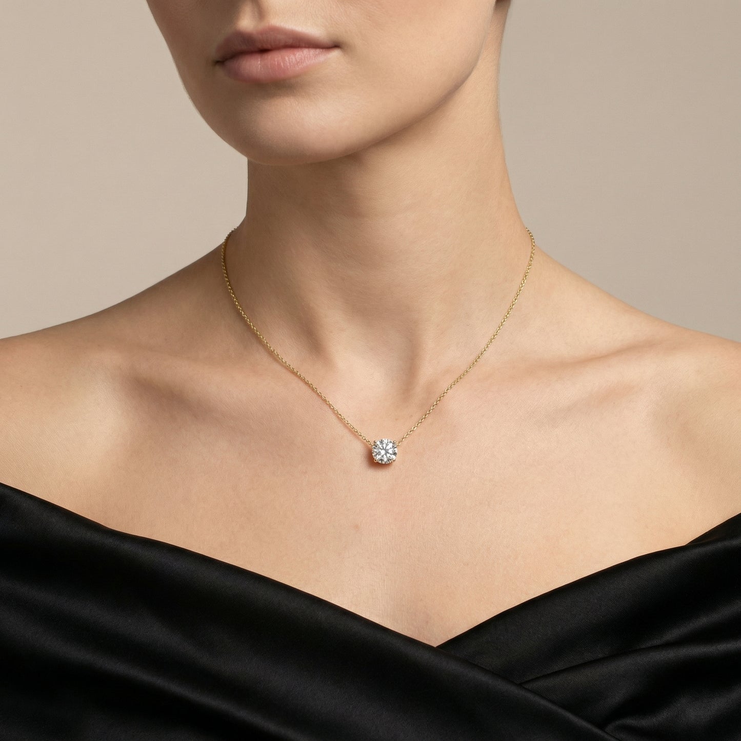 Zircon Pendant Necklace
