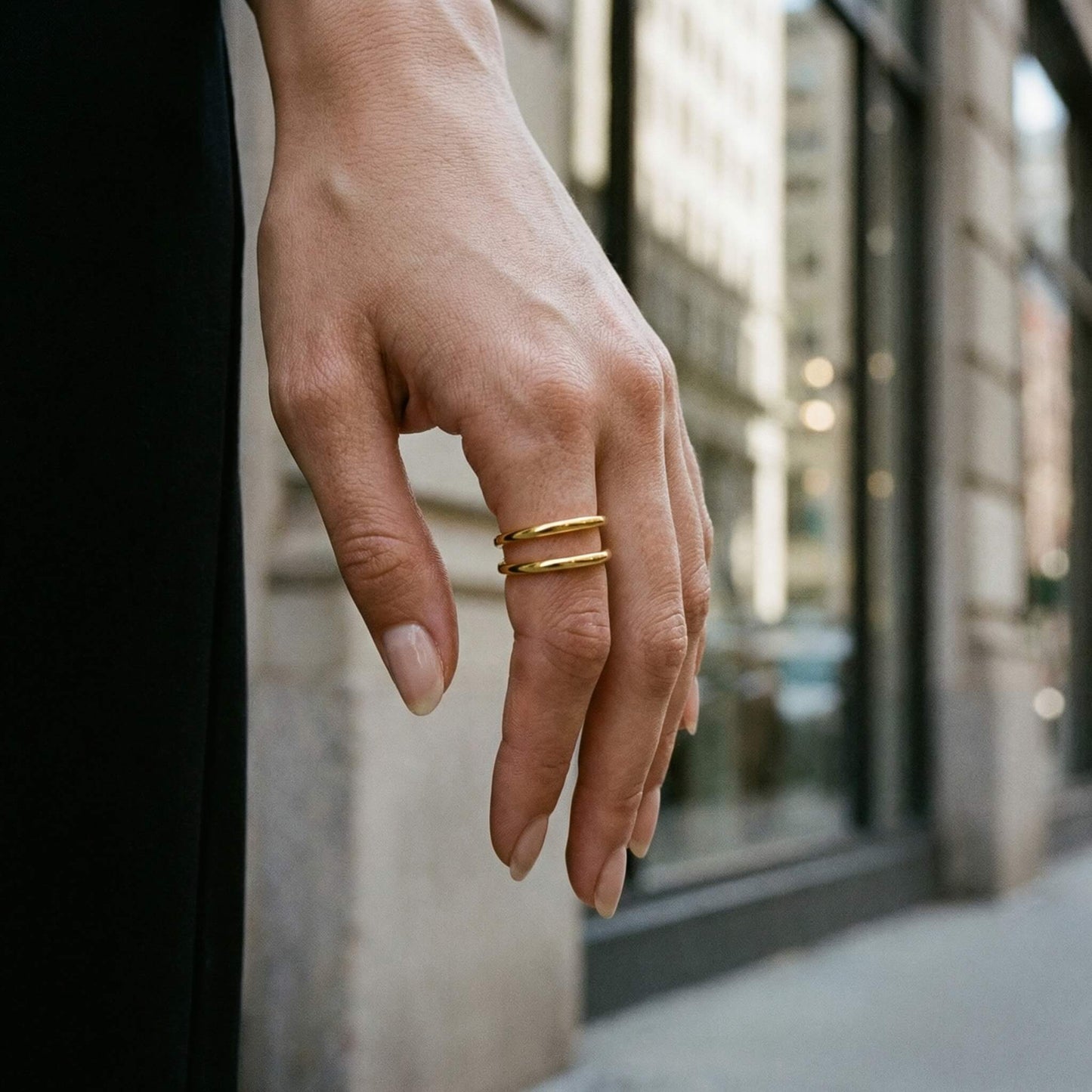 Twin Line Ring