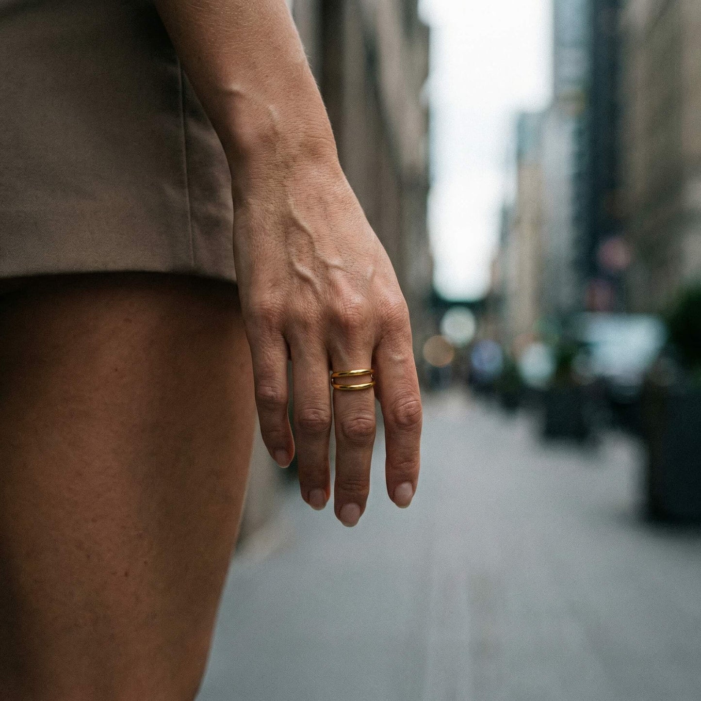 Twin Line Ring