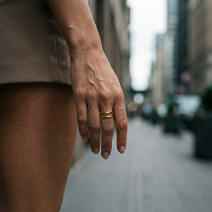 Twin Line Ring