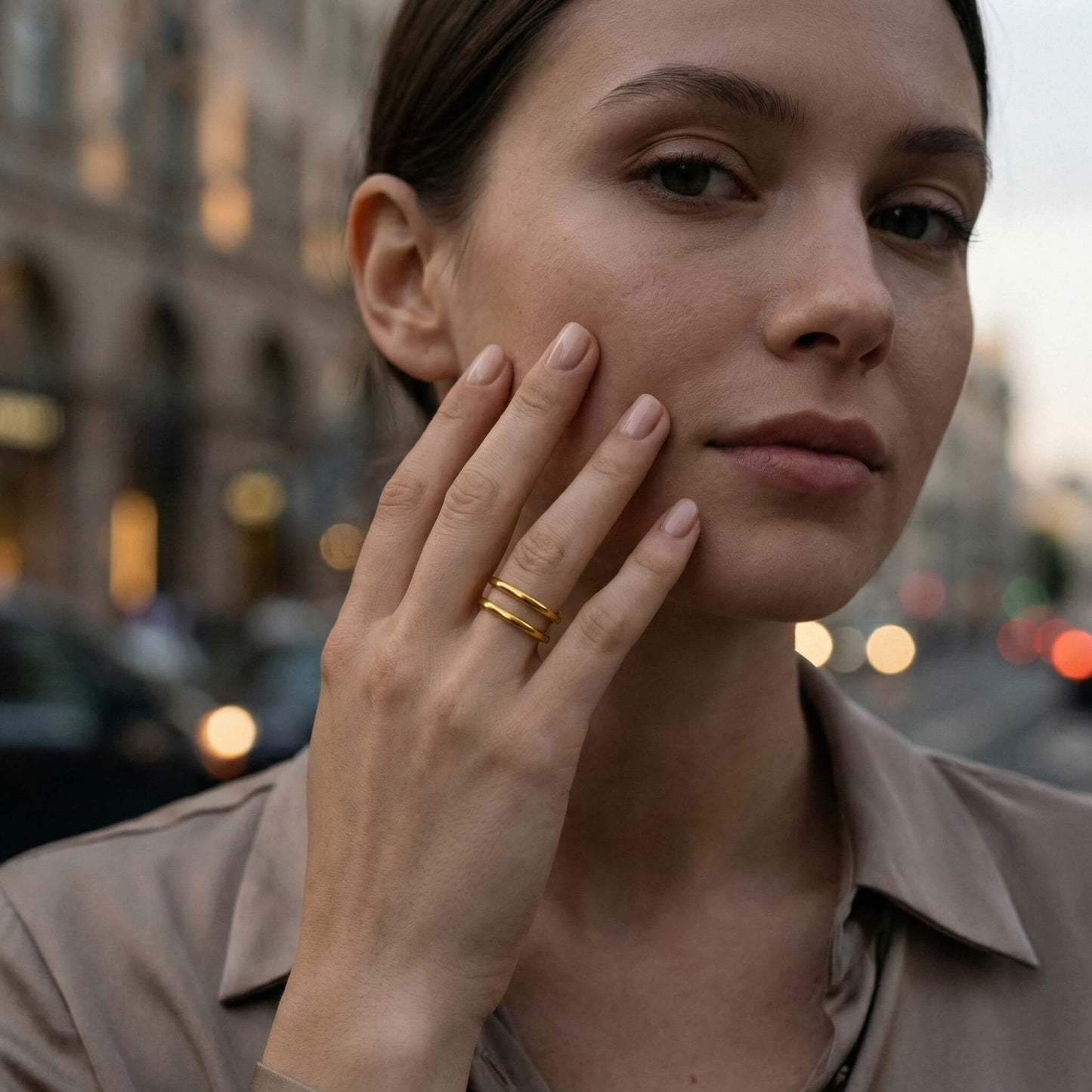 Twin Line Ring