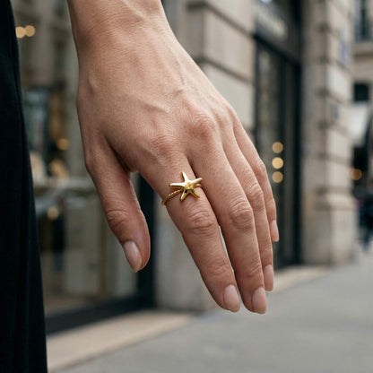 Golden Star Ring