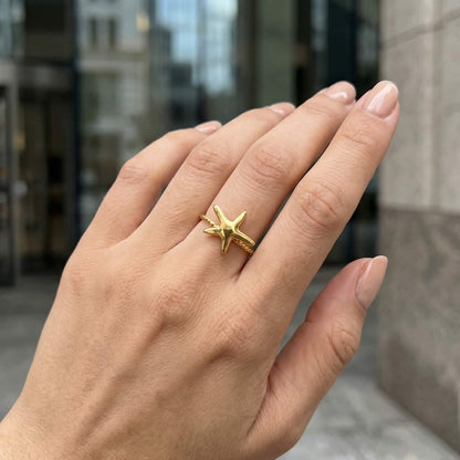 Golden Star Ring