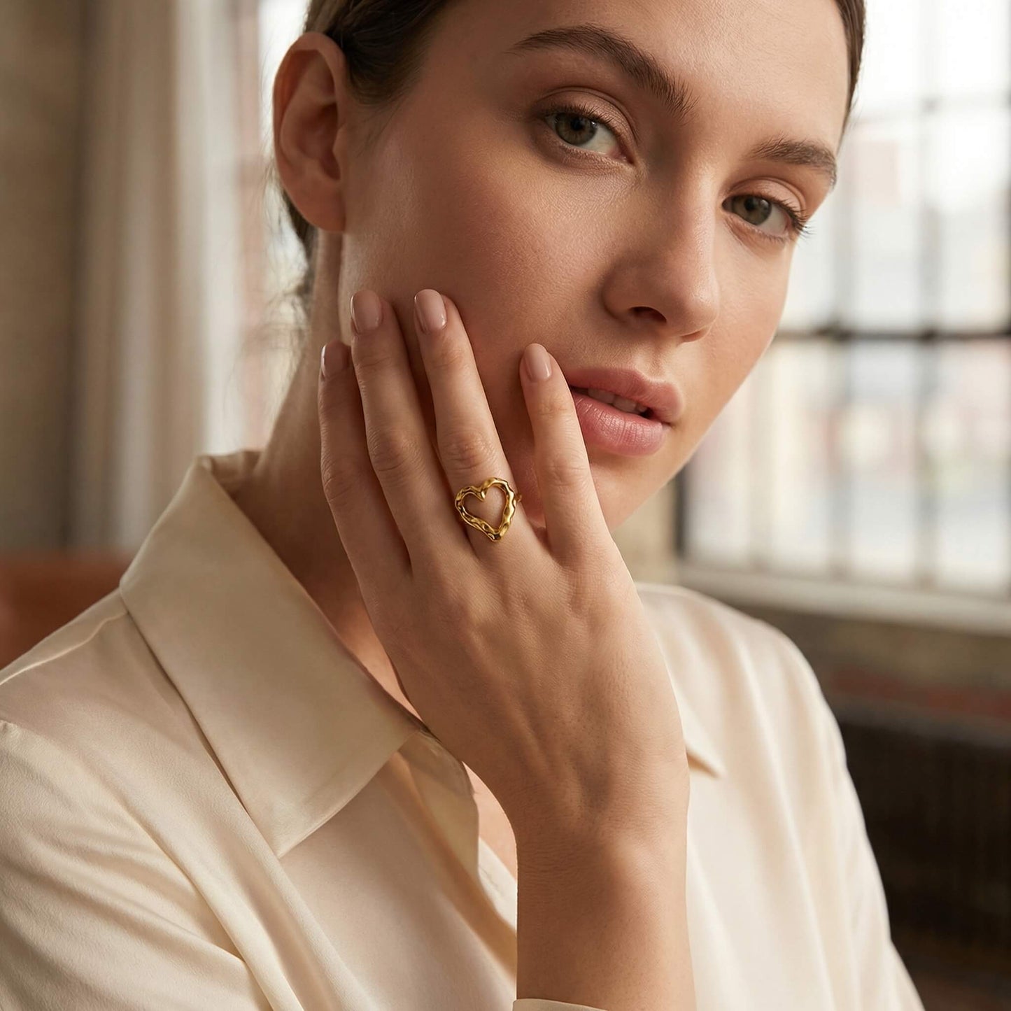 Organic Heart Ring