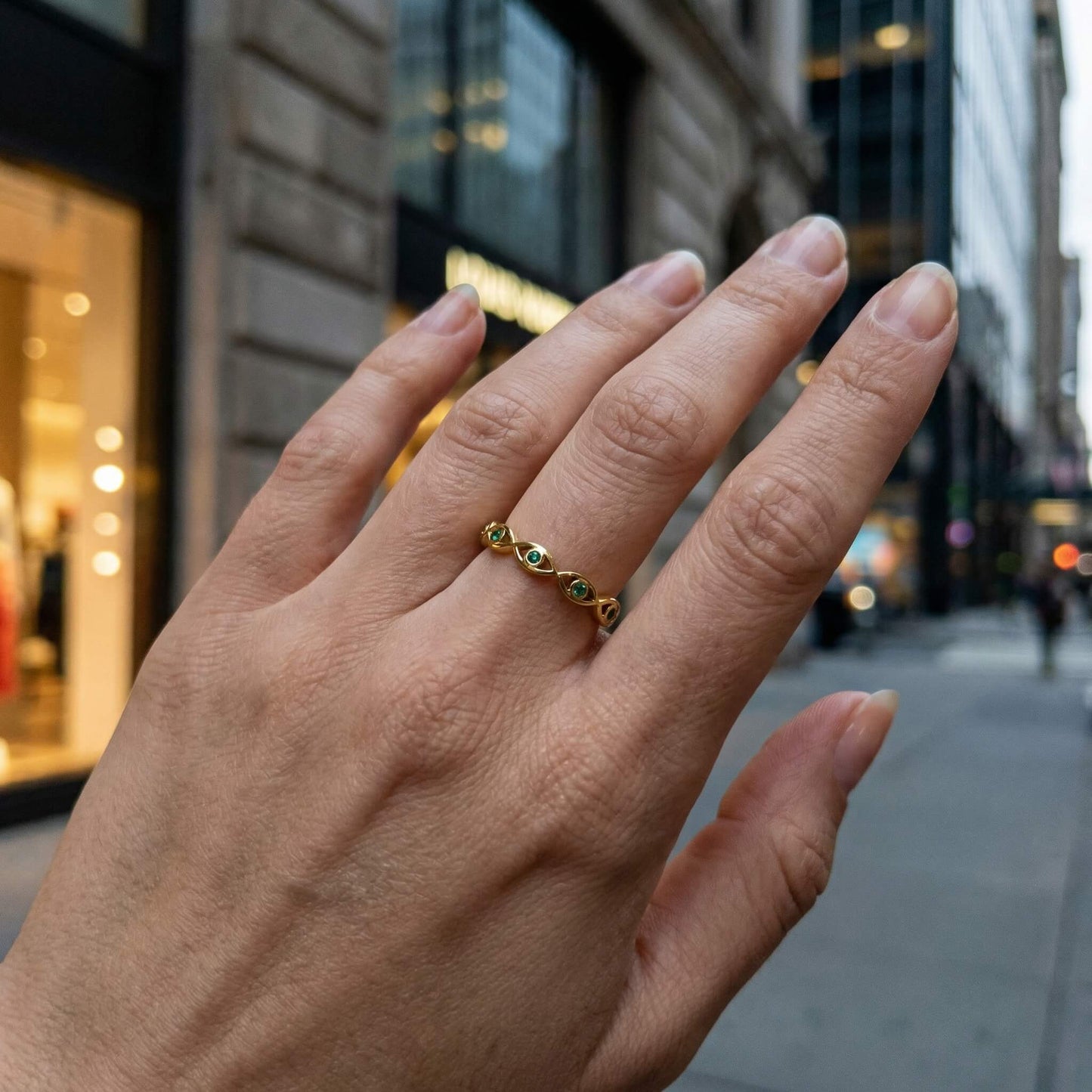 Emerald Eye Ring