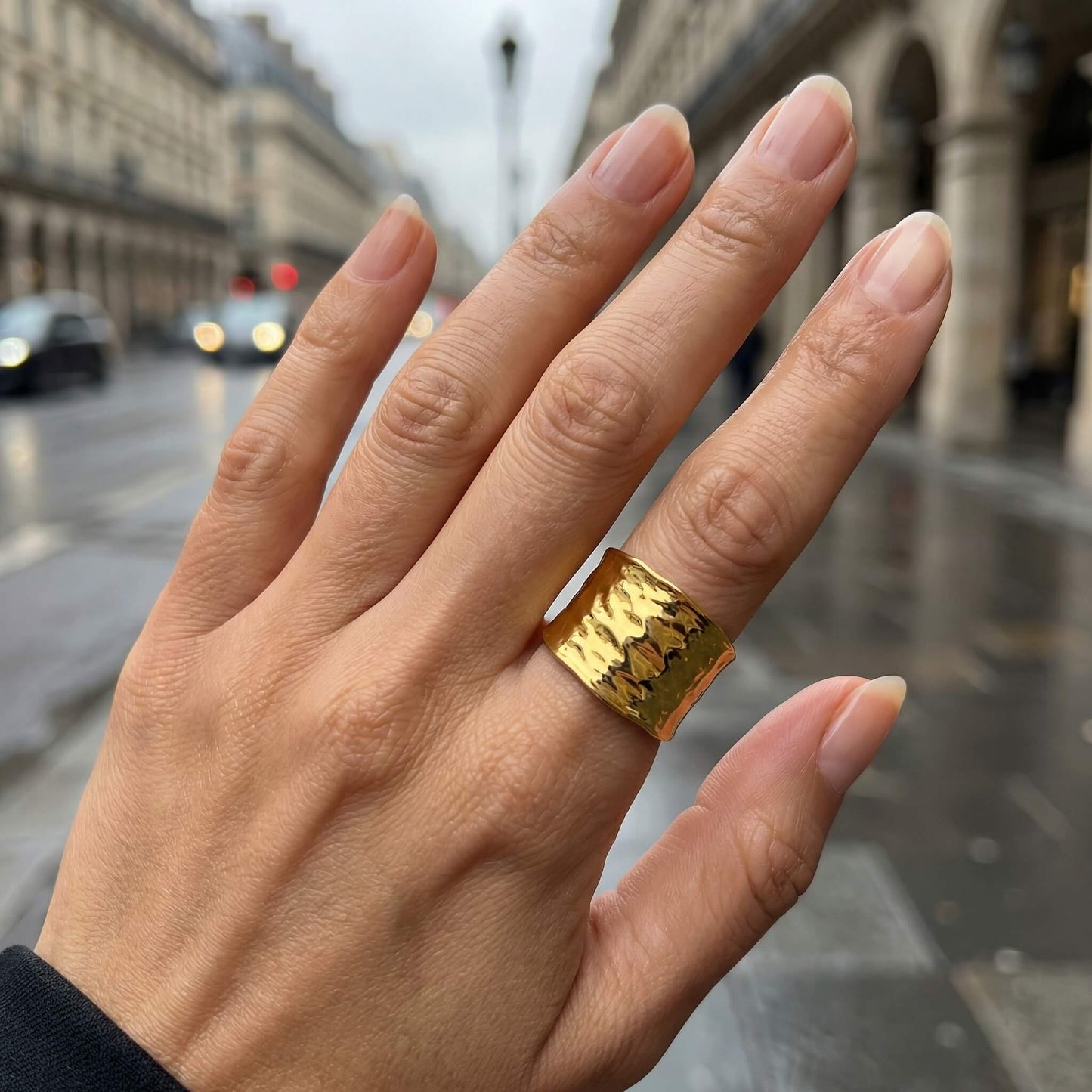 Hammered Gold Ring