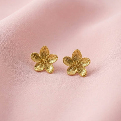 Golden Flower Earrings