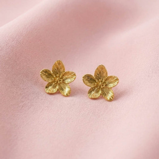 Golden Flower Earrings