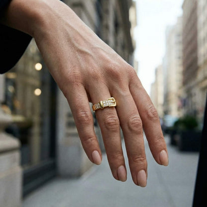 Golden Sparkle Ring