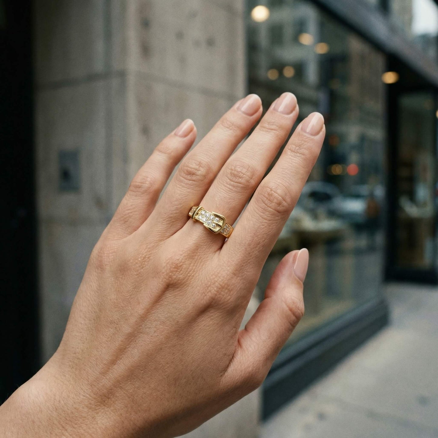 Golden Sparkle Ring
