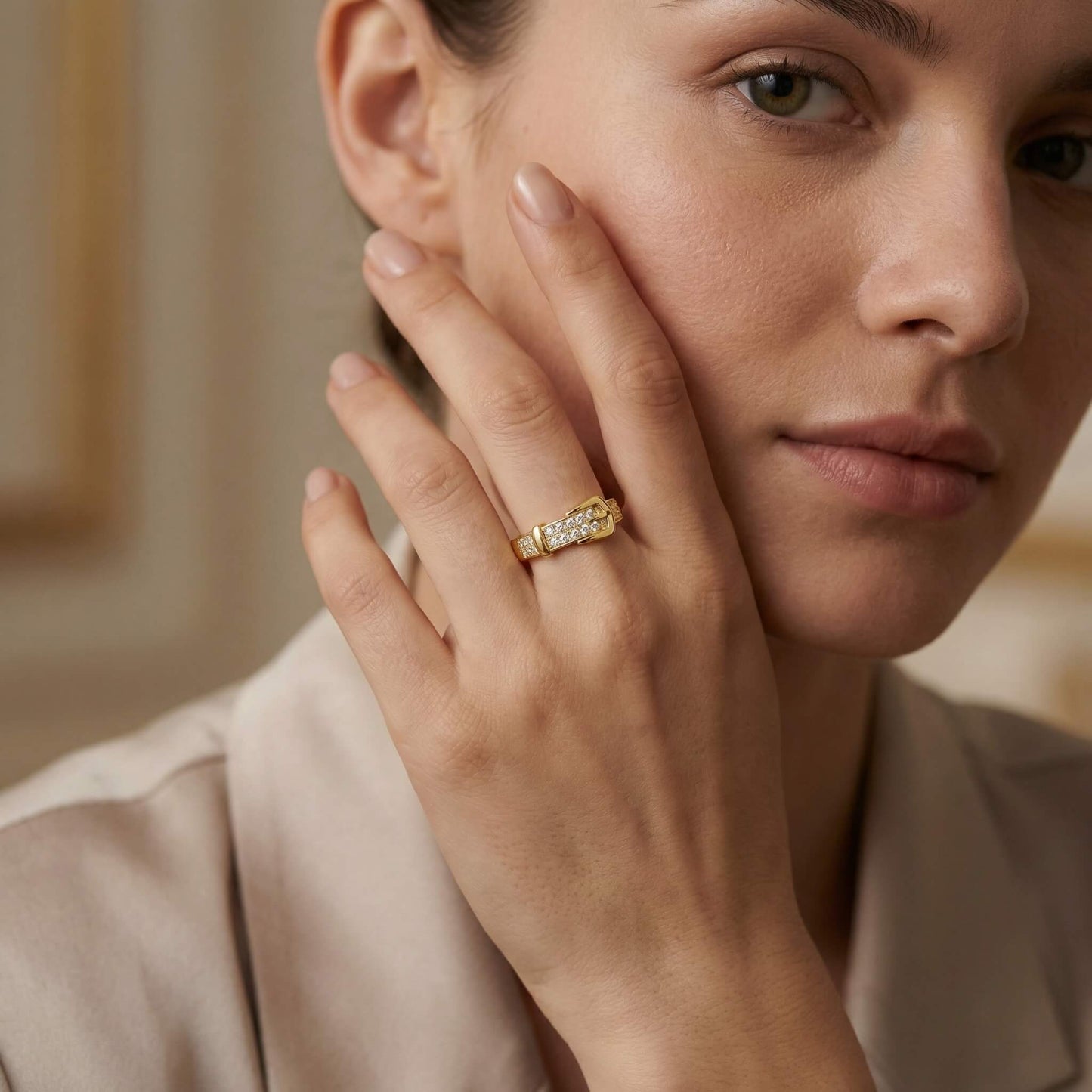 Golden Sparkle Ring