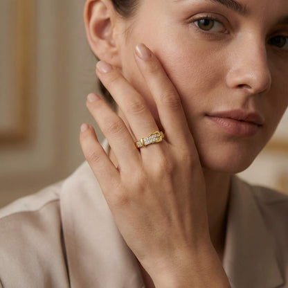 Golden Sparkle Ring