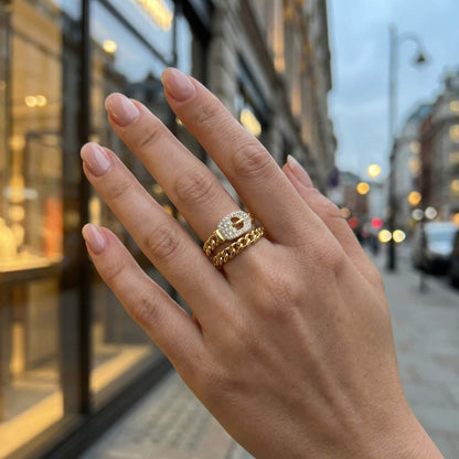 Belt Zircon Ring