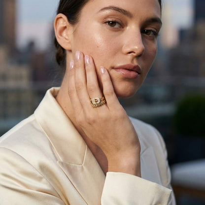 Belt Zircon Ring