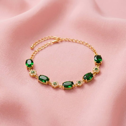 Emerald Glam Bracelet
