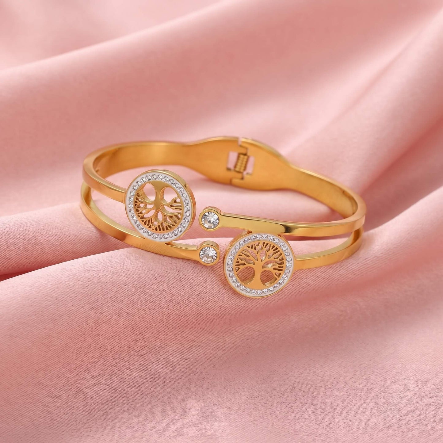 Zirconia Cuff Bracelet