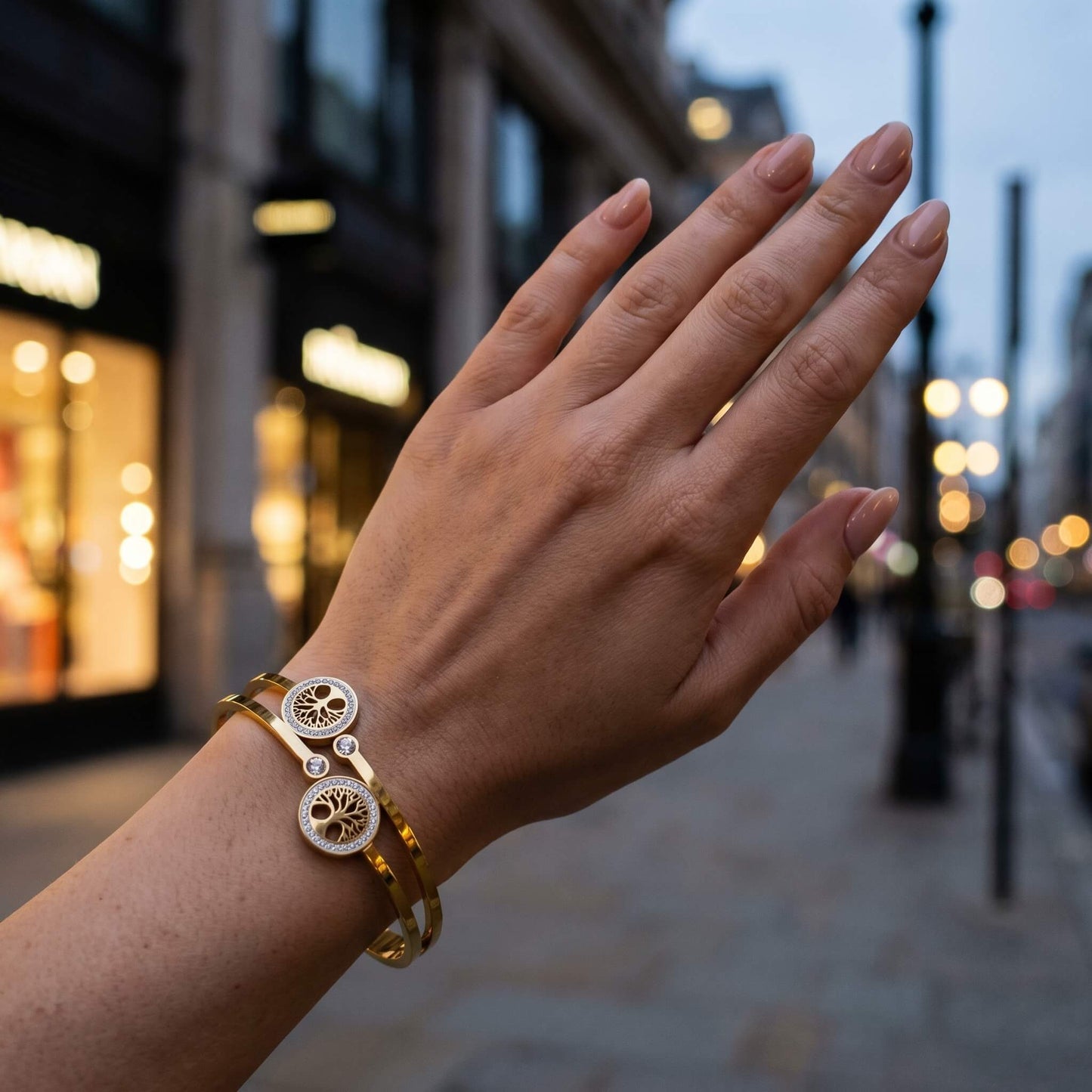 Zirconia Cuff Bracelet