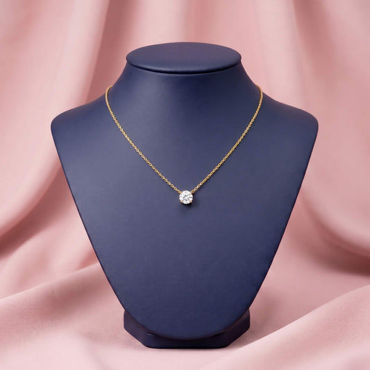 Κολιέ με κρεμαστό κόσμημα από ζιργκόν