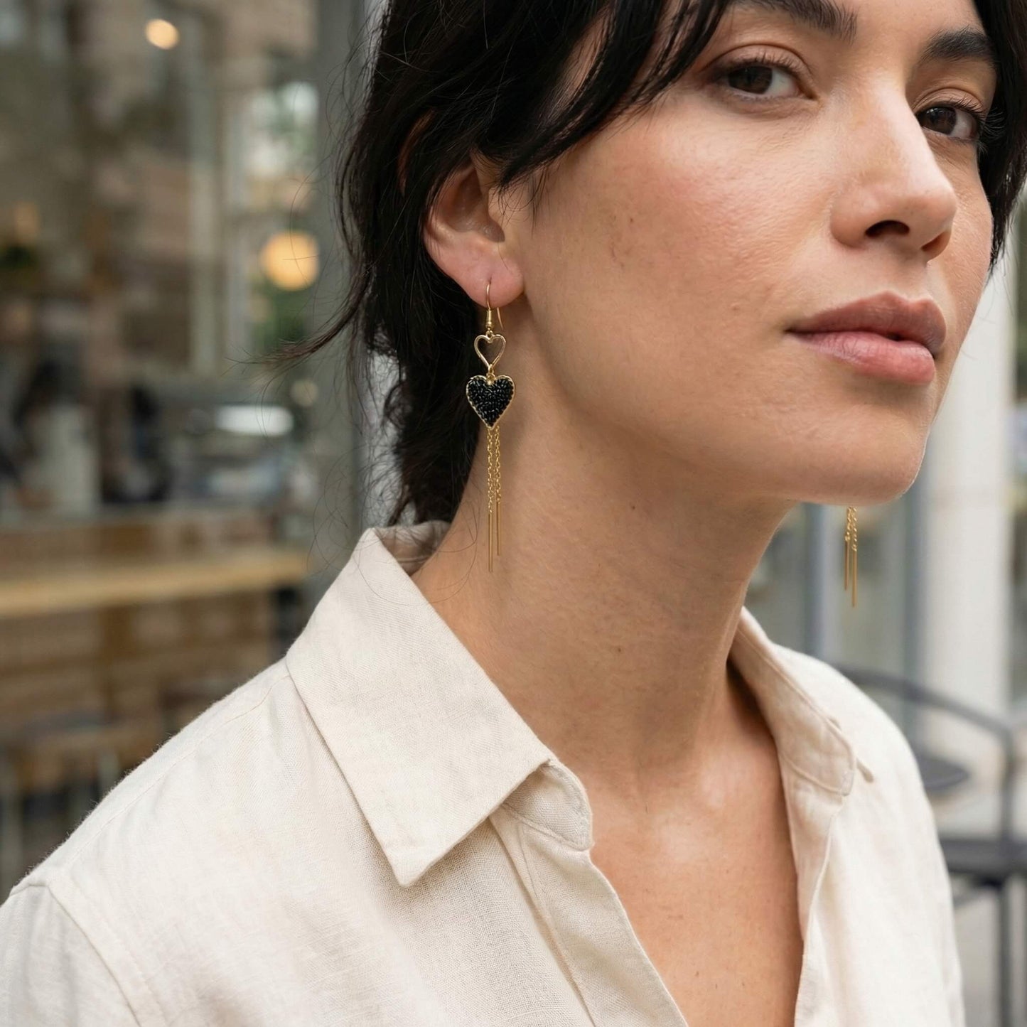 Black romance Earrings